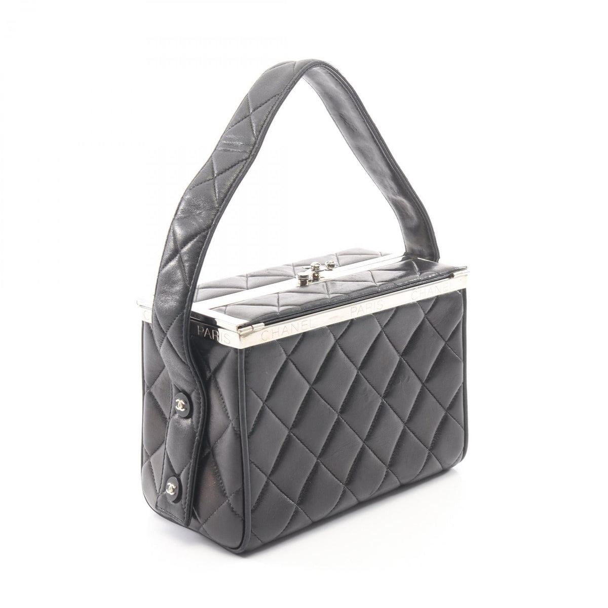 CHANEL Black Matelasse Lambskin (sheep leather) 2101219943961