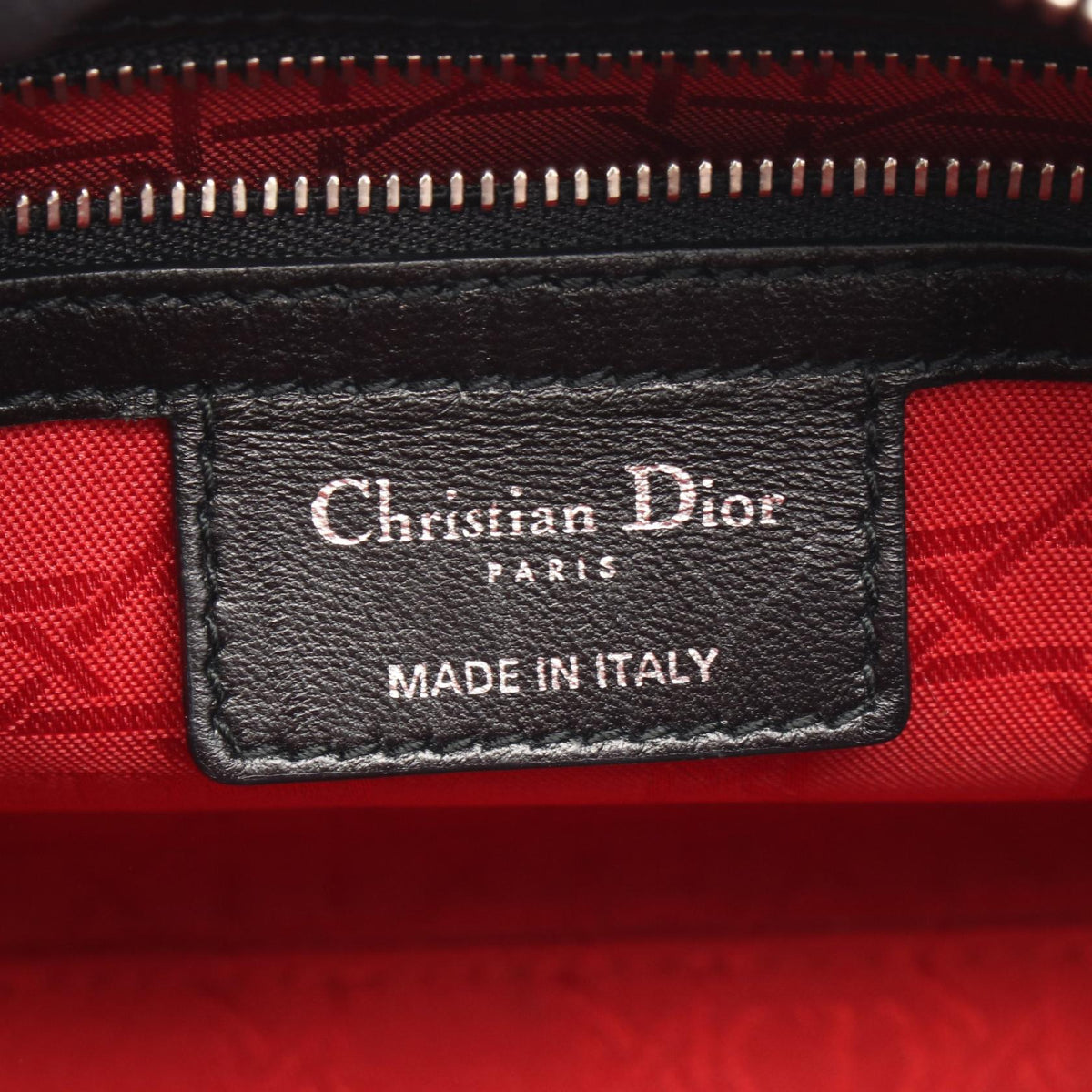 Dior LADY DIOR Christian Dior 2WAY Handbag Black leather 2101219943893