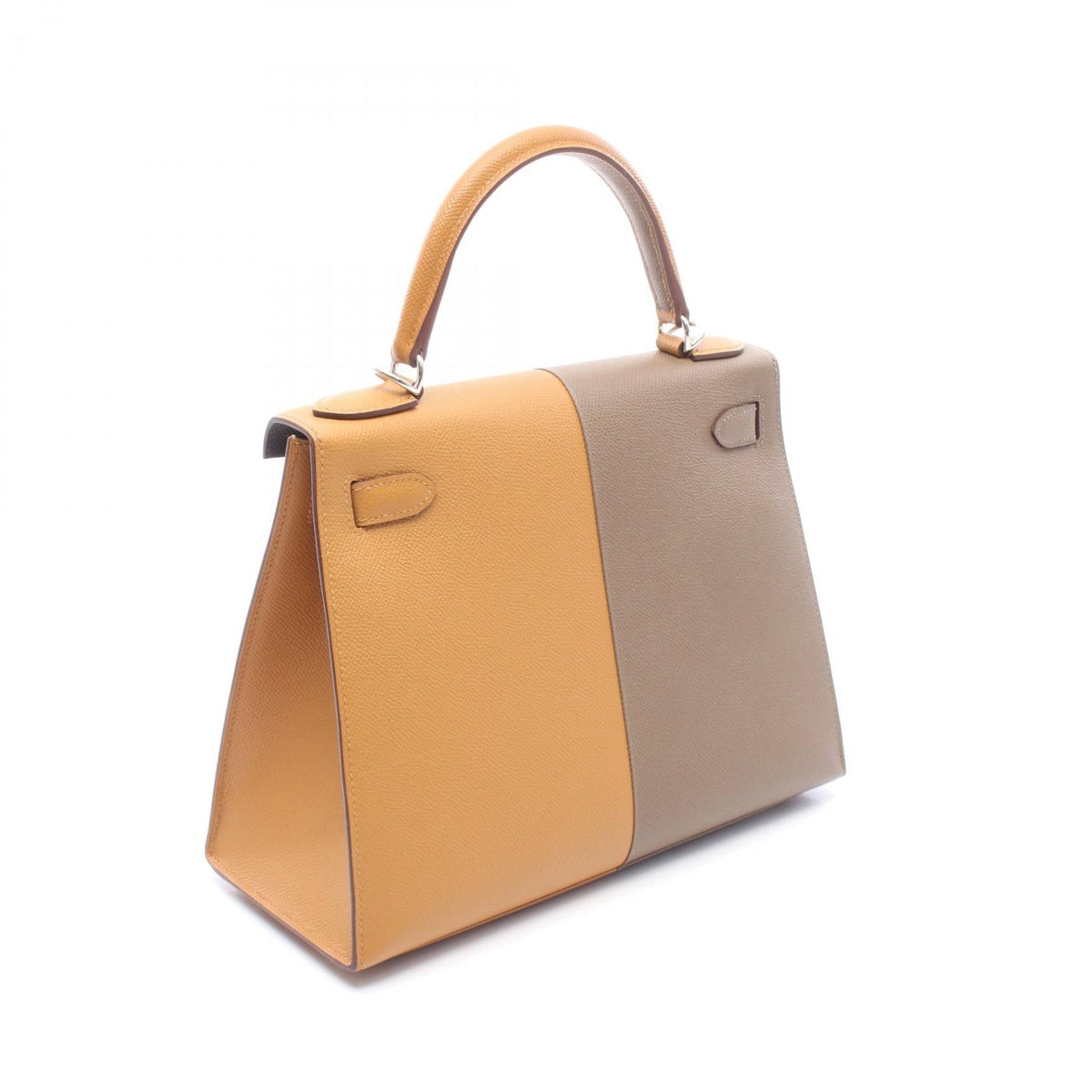 HERMES Kelly 28 (External Stitching, 2-Way) HandbagSesame Sesame Brown/Gray/Etoupe Grey Epsom leather Epsom 2101219943947