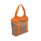 Dior street chic trotter Tote Bag Beige/Orange canvas leather 2101219944012