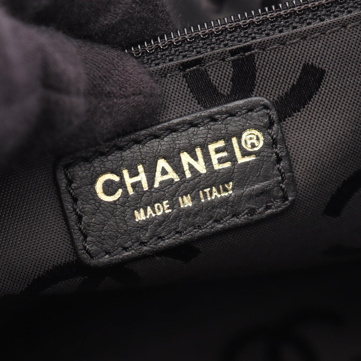CHANEL Black COCO Mark leather 2104102515283