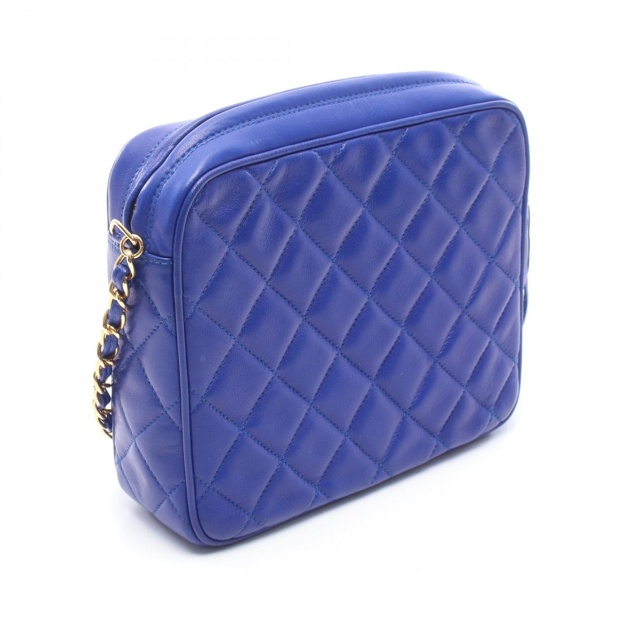 CHANEL Blue Matelasse tassel Lambskin (sheep leather) 2104102514538