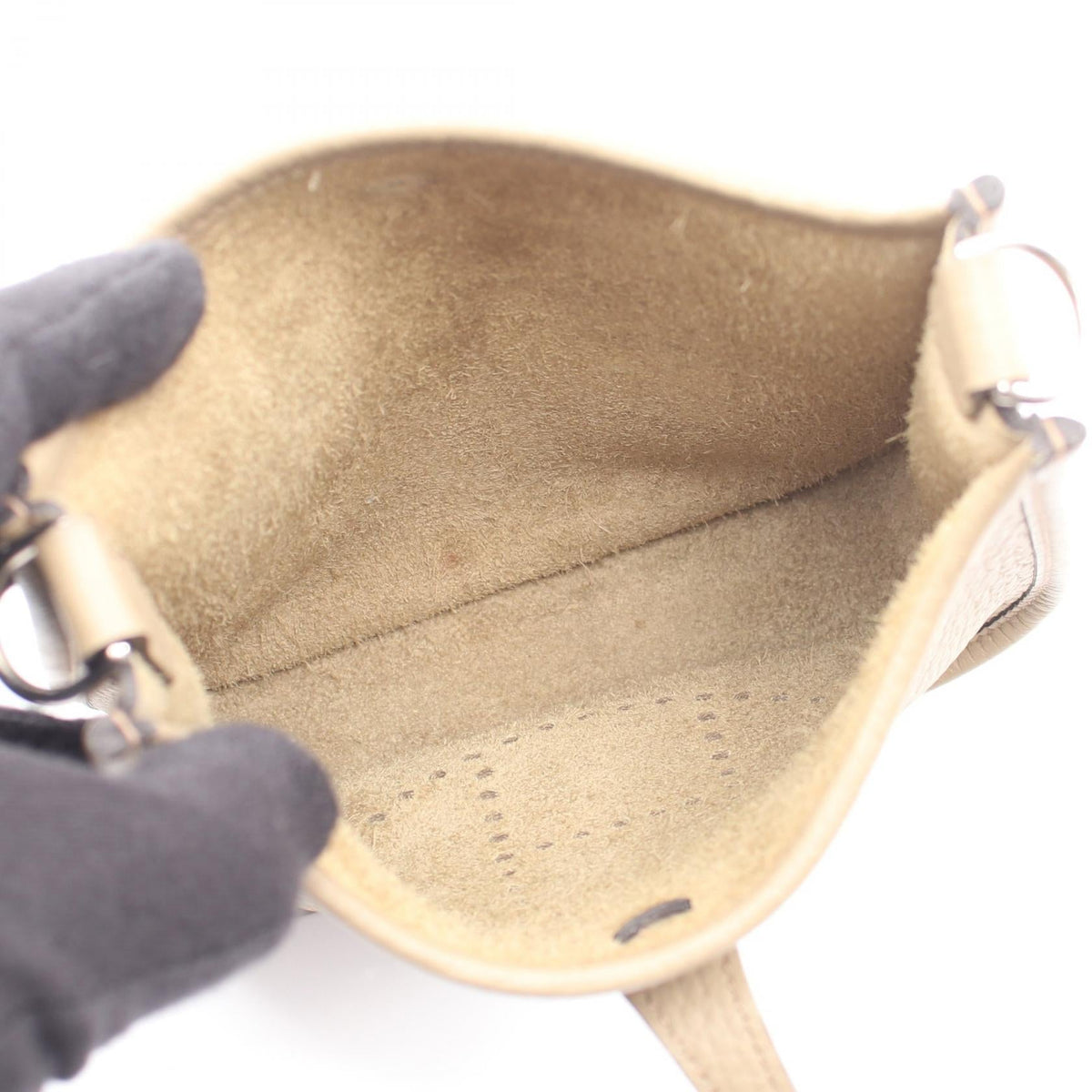 HERMES EvelyneTPM Amazon Beige Malfa Shoulder BagBeige Marfa Beige Marfa Beige Taurillon Clemence leather 2120300052030