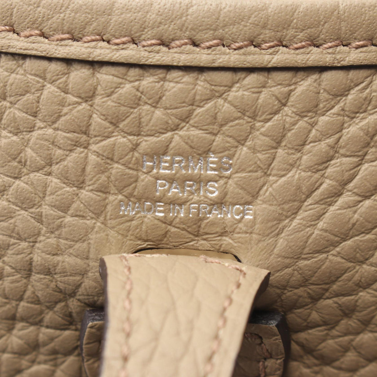 HERMES EvelyneTPM Amazon Beige Malfa Shoulder BagBeige Marfa Beige Marfa Beige Taurillon Clemence leather 2120300052030