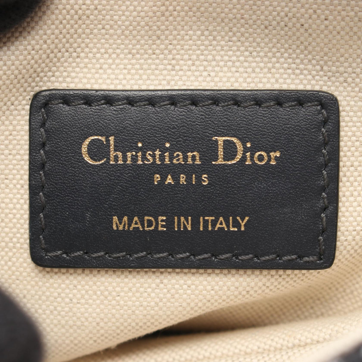 Dior Mini Saddlebag in Oblique Jacquard Handbag Navy/Beige/Black canvas leather M0456CTZQ_M928 2118300091388