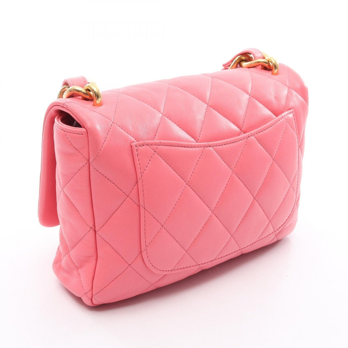 CHANEL Pink Large flap bag Matelasse Lambskin (sheep leather) AS3215 2107601159446