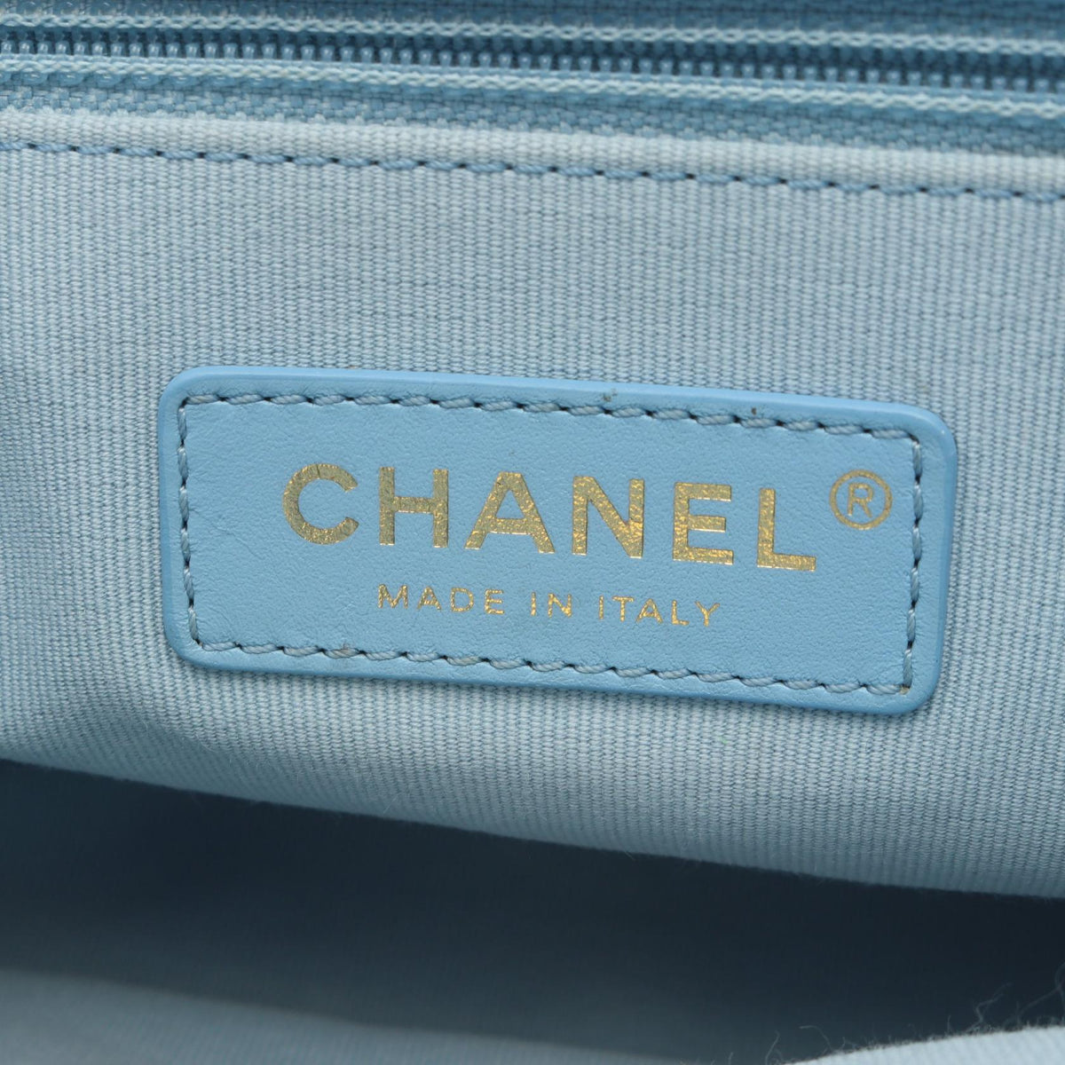 CHANEL Blue Matelasse Lambskin (sheep leather) 2107601159453