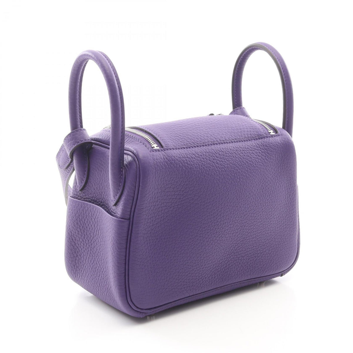HERMES Lindy Mini 2WAY Shoulder Bag Purple Taurillon Clemence leather Calfskin (cowhide) Taurillon Clemence 2104102514316
