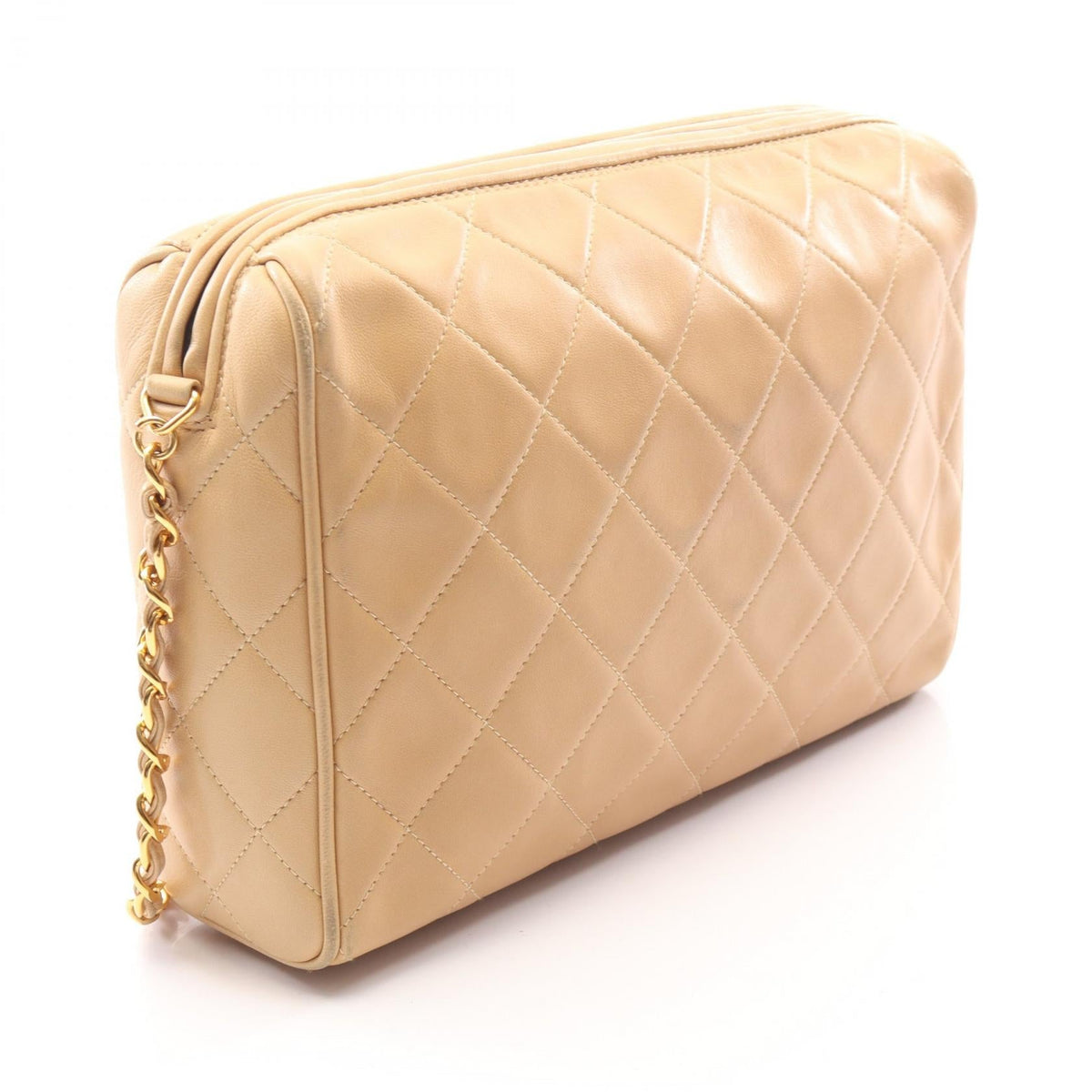 CHANEL Beige Matelasse tassel Lambskin (sheep leather) 2101219932576