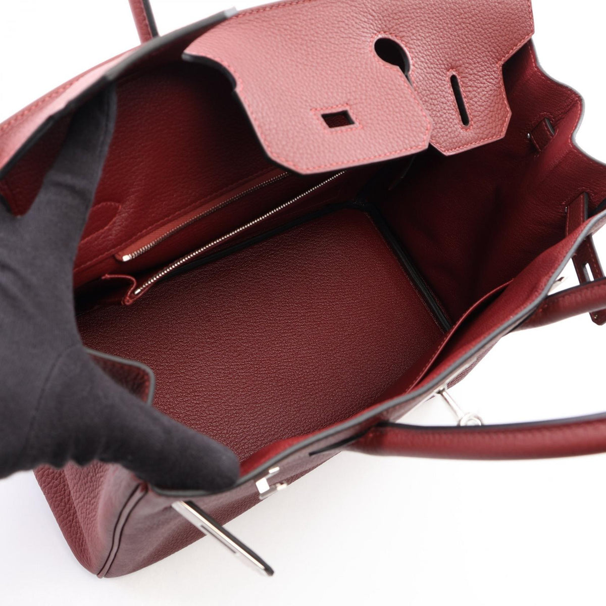 HERMES Birkin 30 Rouge H HandbagRouge H Rouge H Bordeaux Togo leather leather 2120100032652