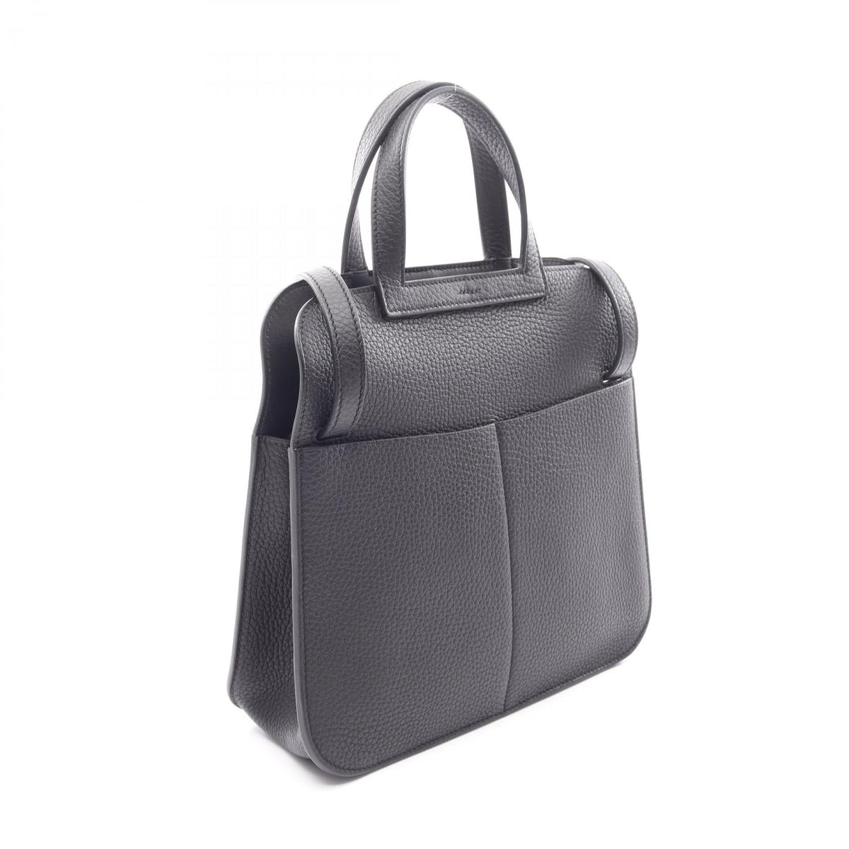 HERMES Halzan25 2WAY HandbagNoir Black Noir Black Black Taurillon Clemence leather Taurillon Clemence 2120100032621