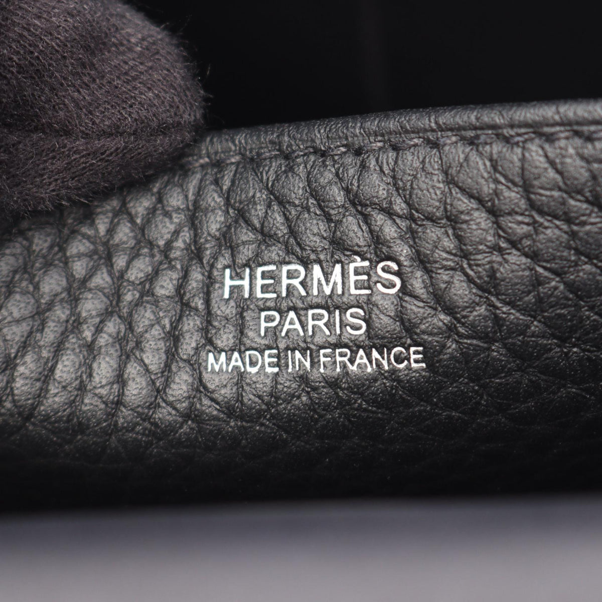 HERMES Halzan25 2WAY HandbagNoir Black Noir Black Black Taurillon Clemence leather Taurillon Clemence 2120100032621
