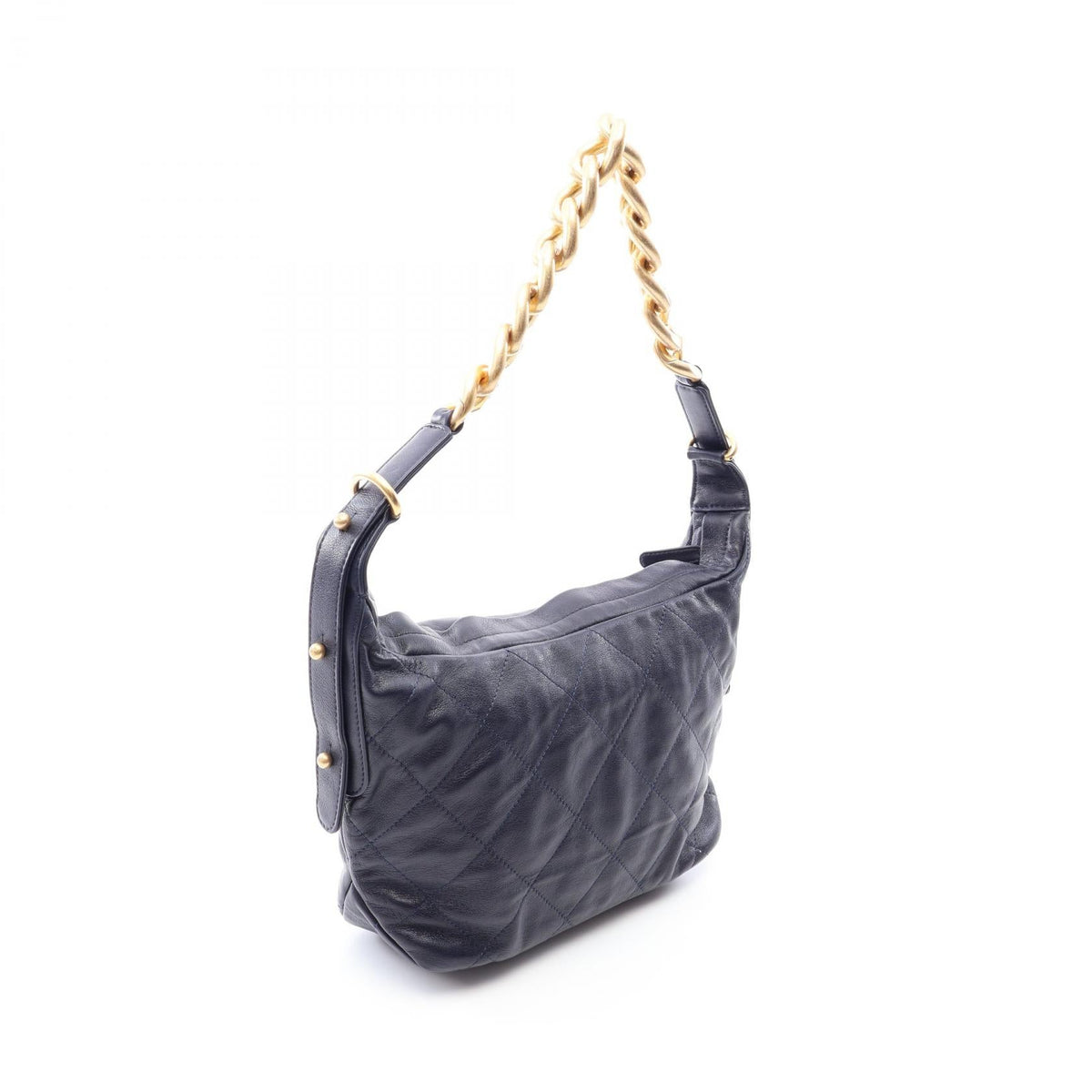 CHANEL Navy Matelasse leather AS2910 2101219931326