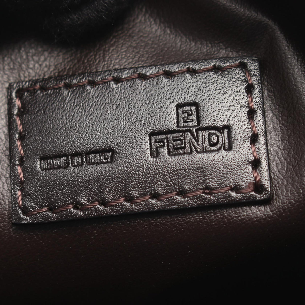 FENDI Zucchino Handbag Brown/Beige canvas leather 2101219929101