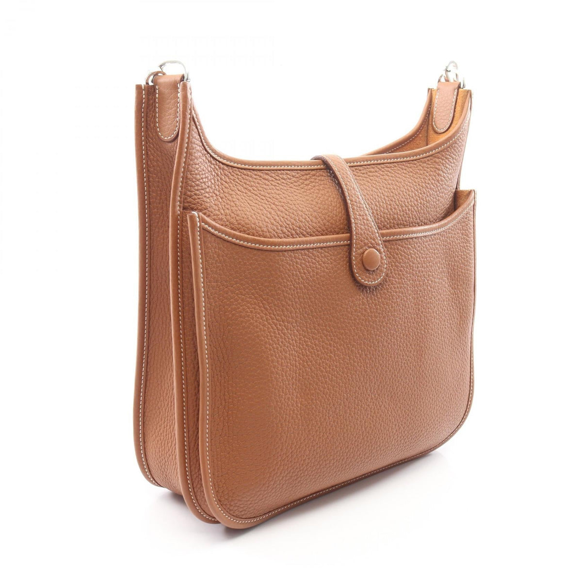 HERMES Evelyne 3 Trois PM Gold Shoulder BagGold Gold Brown Taurillon Clemence leather 2101219929224
