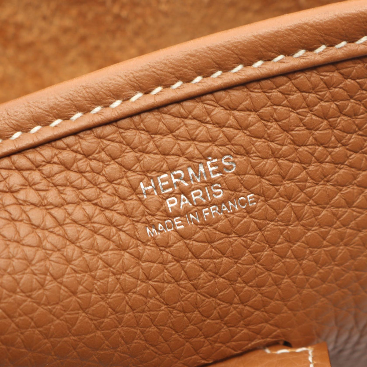 HERMES Evelyne 3 Trois PM Gold Shoulder BagGold Gold Brown Taurillon Clemence leather 2101219929224