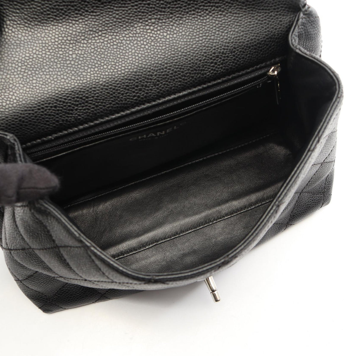 CHANEL Black Matelasse Grained Calfskin leather 2101219929002