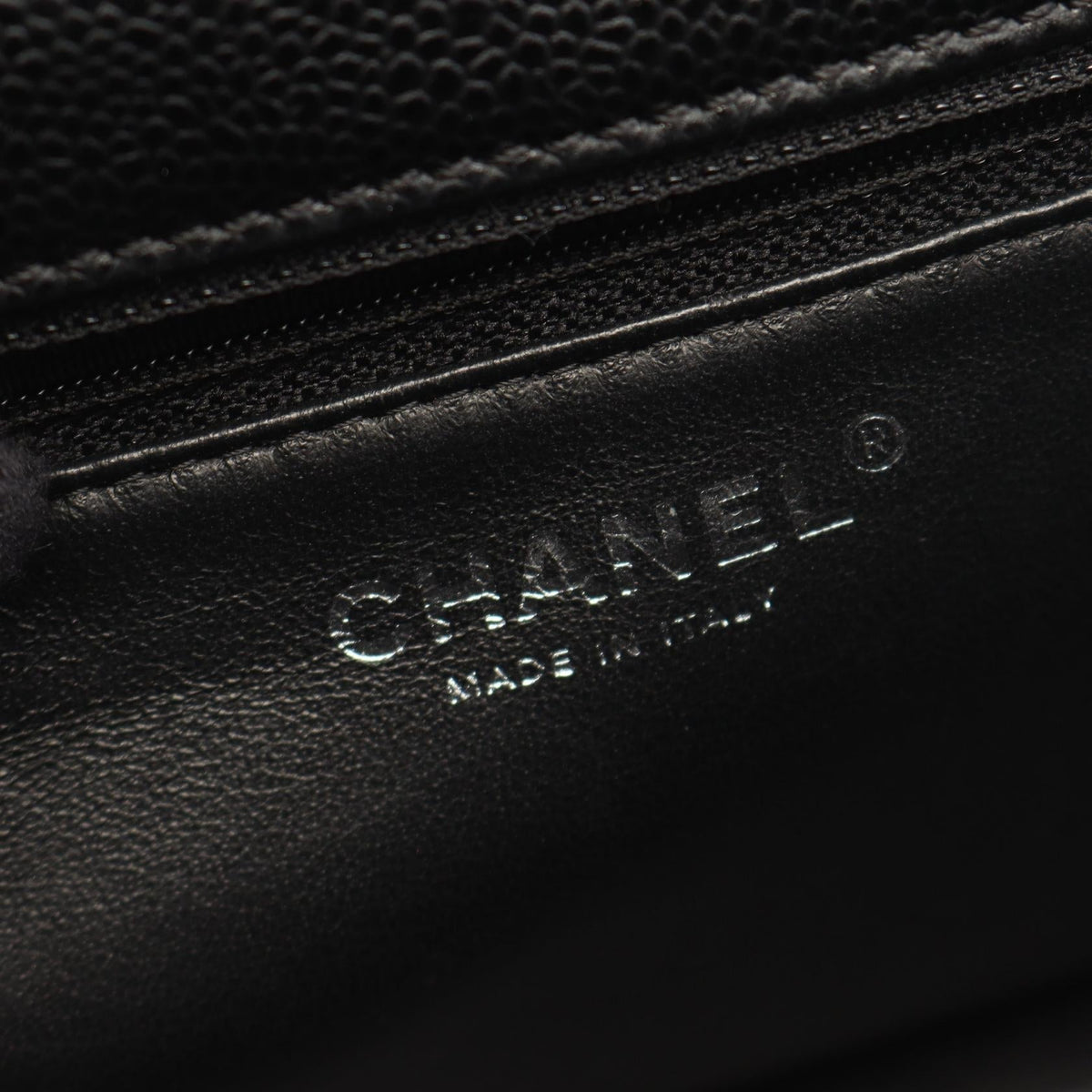 CHANEL Black Matelasse Grained Calfskin leather 2101219929002