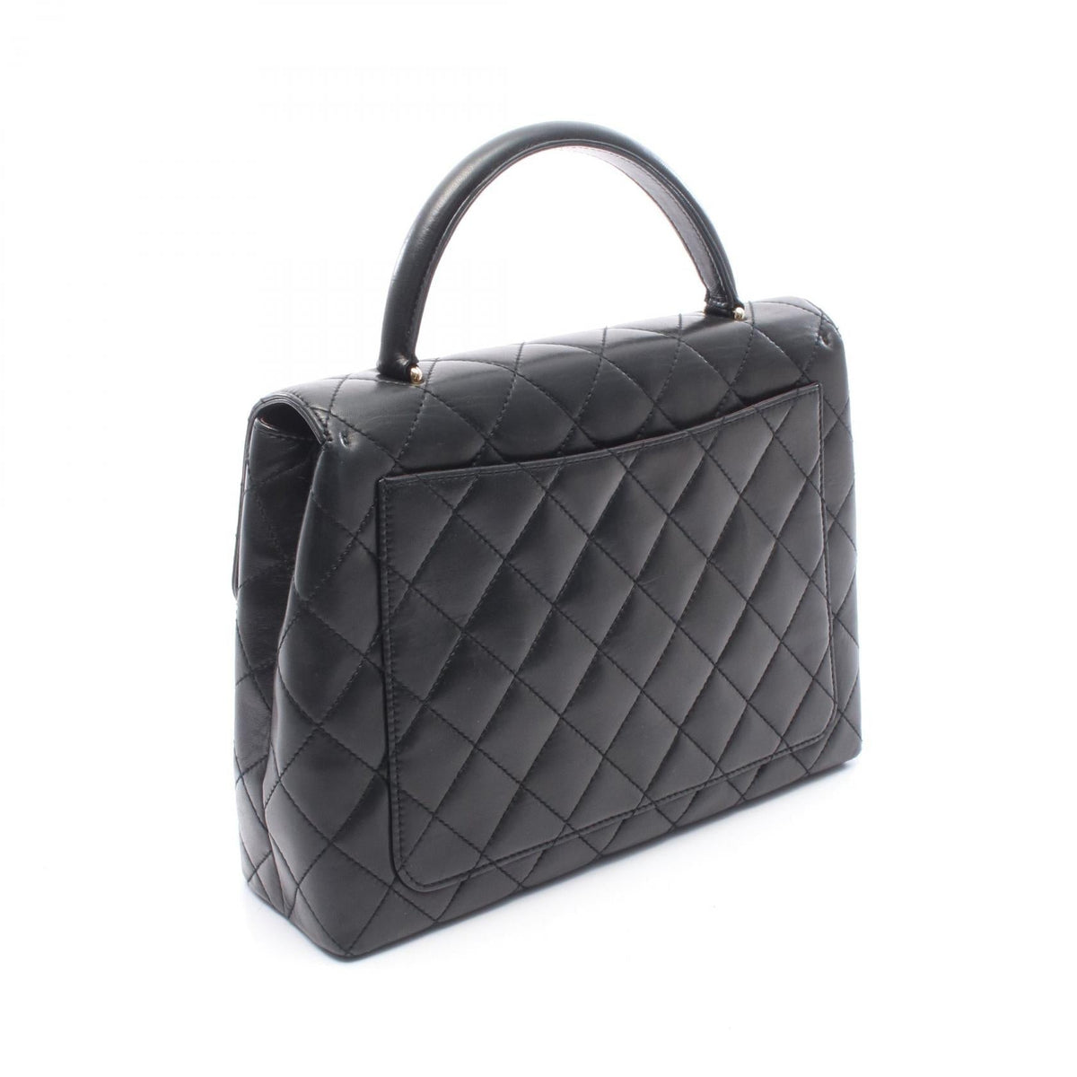 CHANEL Black Matelasse Lambskin (sheep leather) A12397 2101219929026