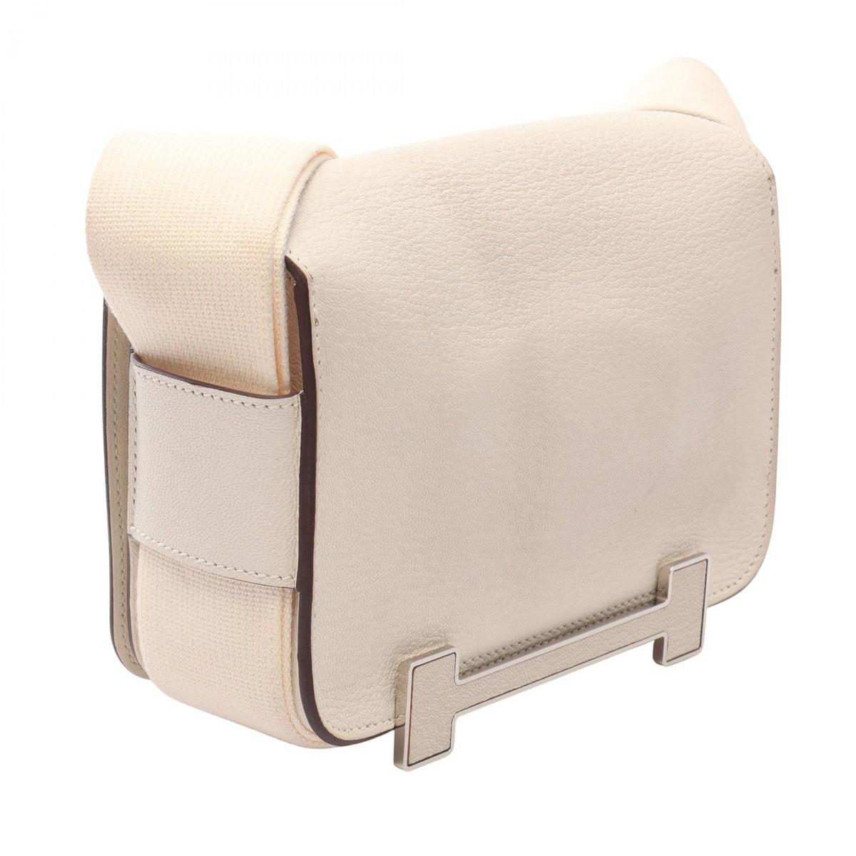 HERMES Geta Nata Shoulder BagNata Nata Beige Chevre leather 2101219928623