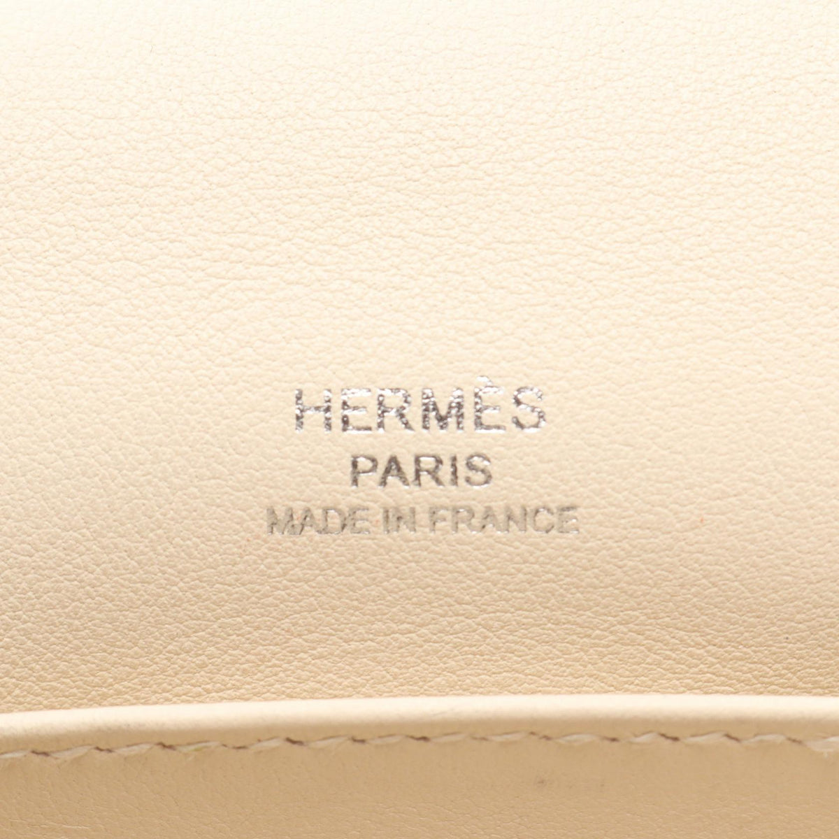 HERMES Geta Nata Shoulder BagNata Nata Beige Chevre leather 2101219928623