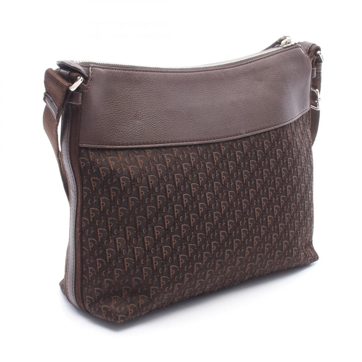 Dior street chic trotter Shoulder Bag Brown canvas leather 2101219928531