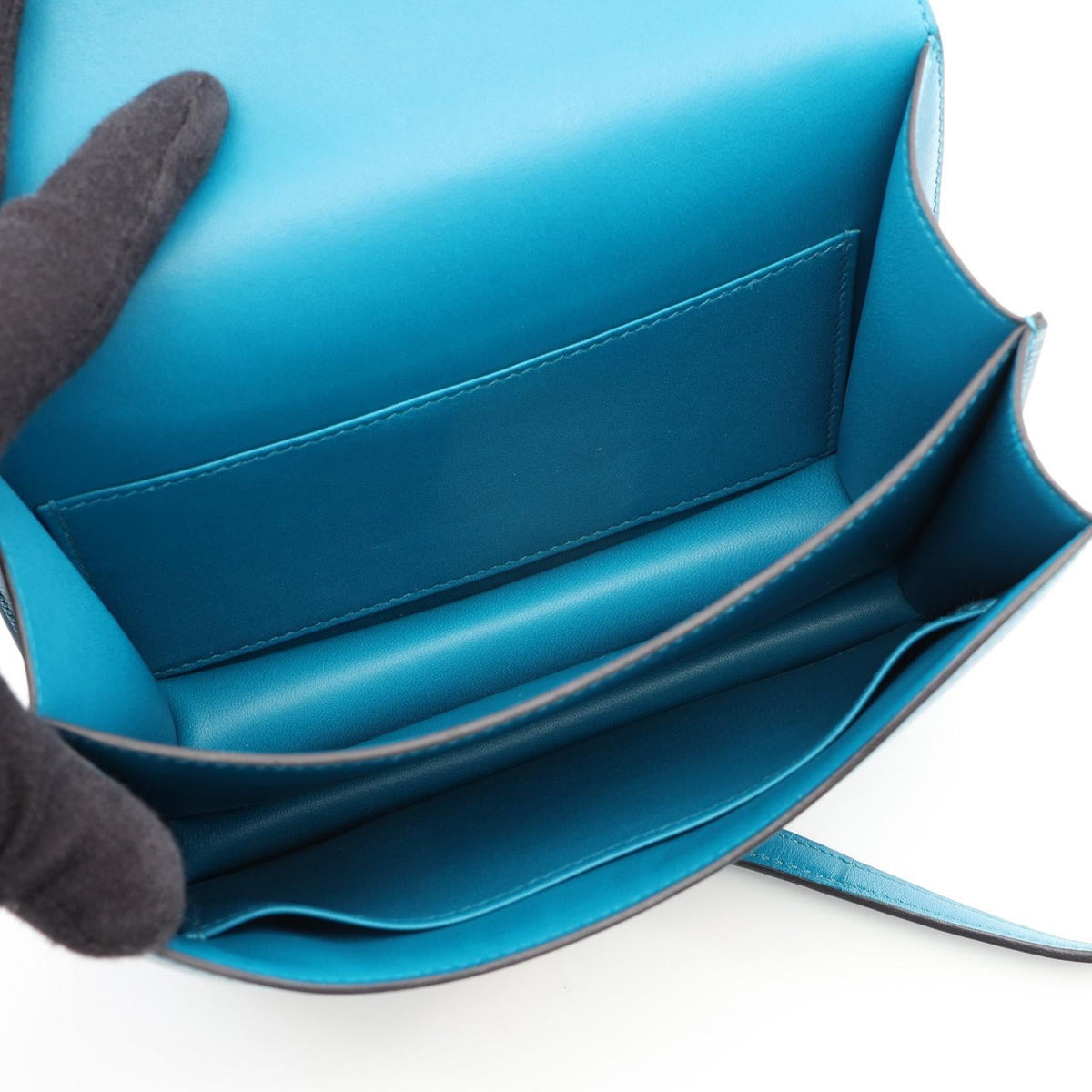 HERMES Constance 3 Mini Blue Izmir Shoulder Bag Blue Other Taderakto 2101219927831