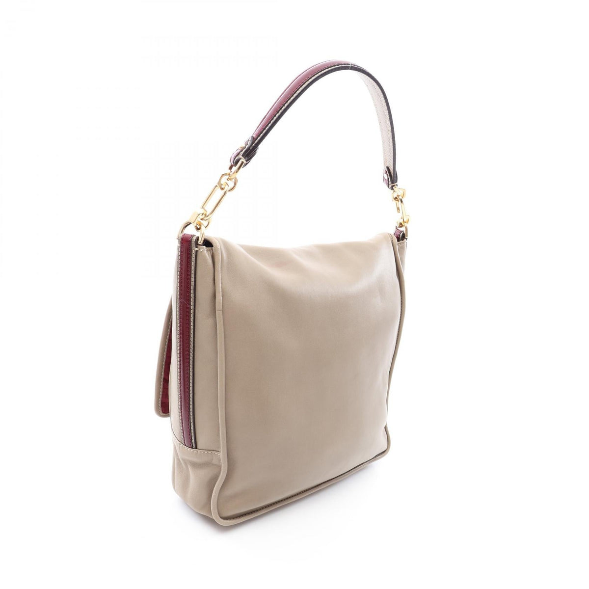 LOEWE Maia Anagram 2WAY Shoulder Bag Beige leather 2101219927954