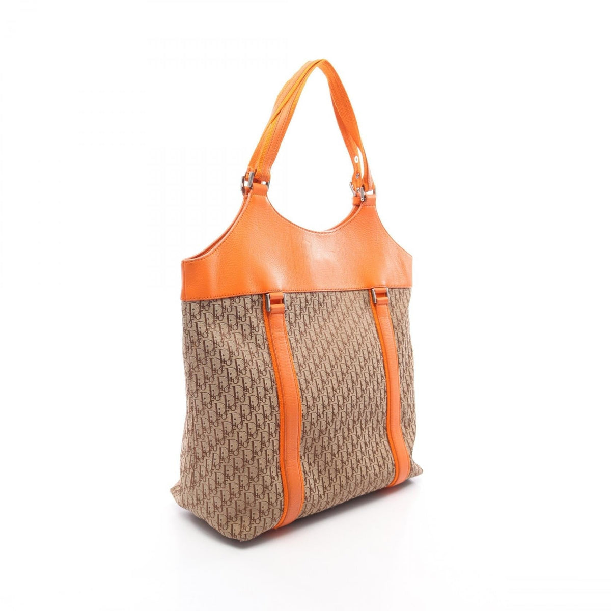 Dior Trotter Street Chic Tote Bag Tote Bag Beige/Orange canvas�leather 2101219928302