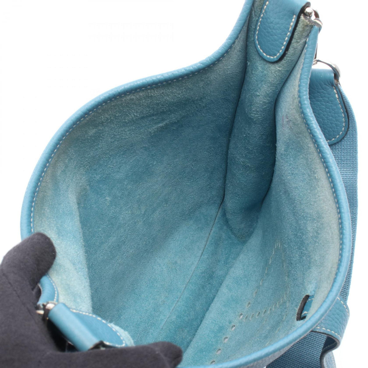 HERMES Evelyne 3 Troyes PM Shoulder BagBlue jean Blue jean Blue Taurillon Clemence leather Taurillon Clemence 2101219928340
