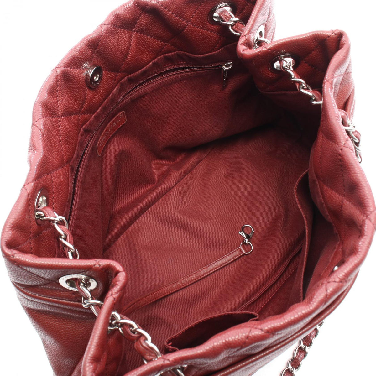 CHANEL Bordeaux Matelasse Cocomarmark Chain Tote Calfskin (cowhide) 2101219928036