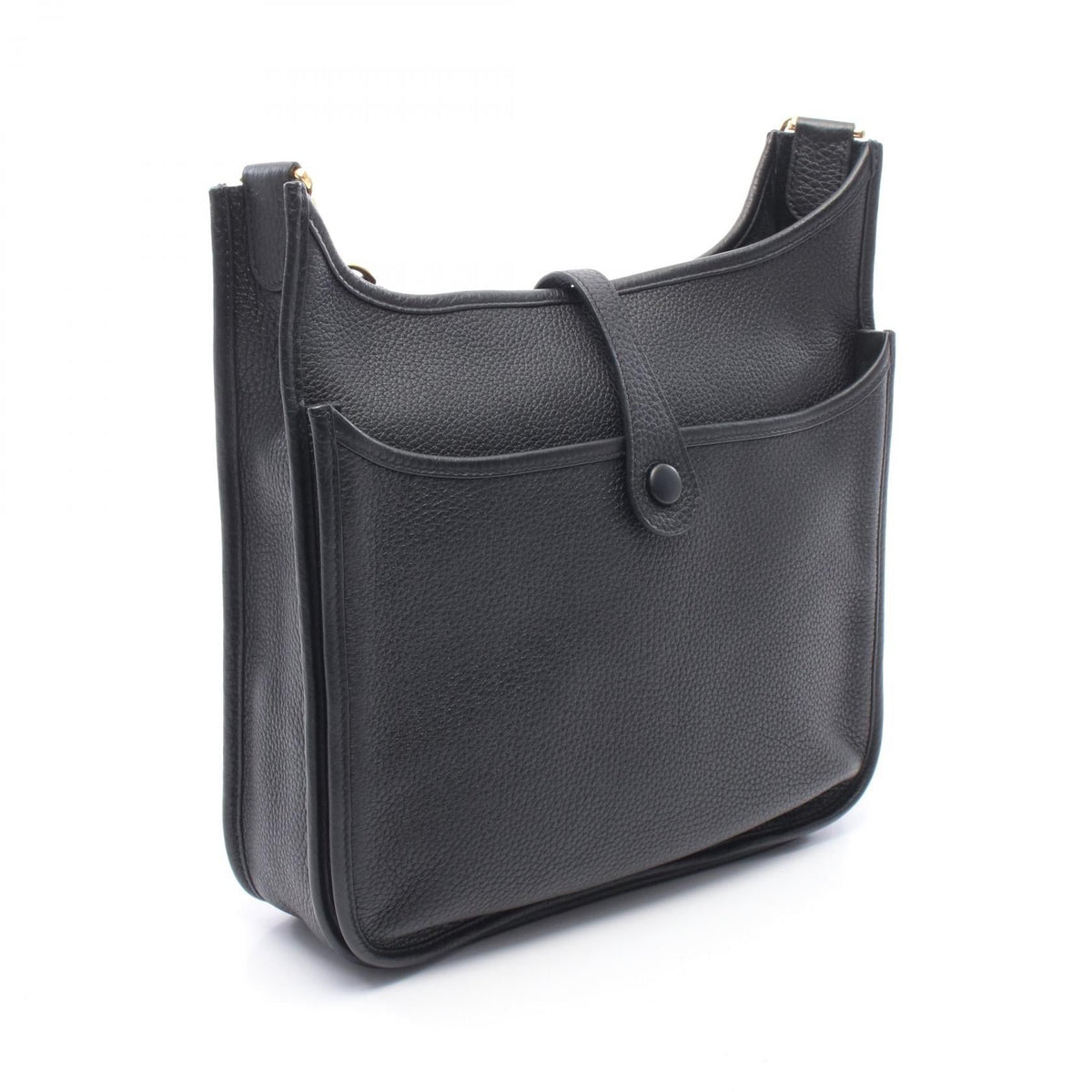 HERMES Evelyne 3 Troyes PM Shoulder BagNoir Black Noir Black Black Taurillon Clemence leather Taurillon Clemence 2101219928067