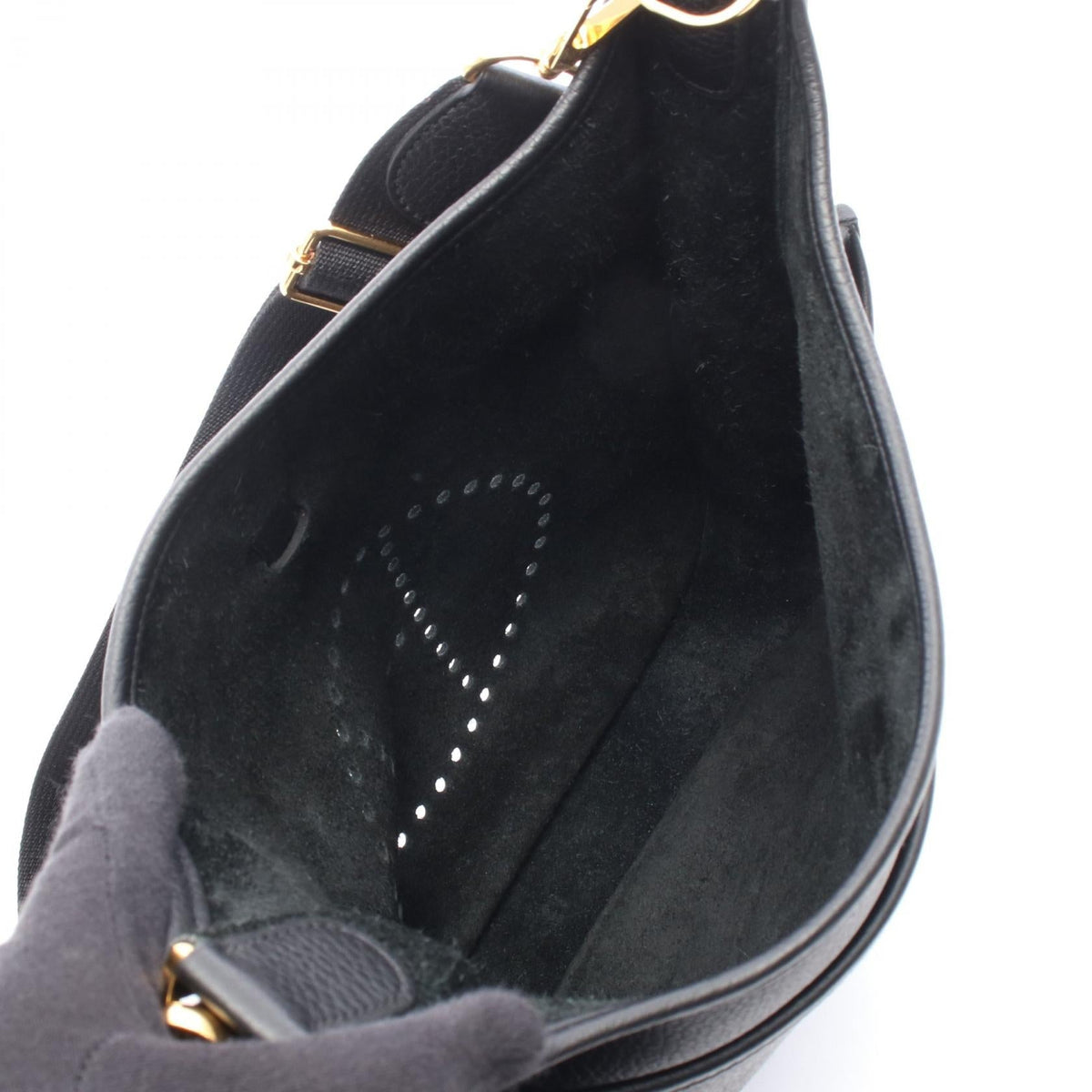 HERMES Evelyne 3 Troyes PM Shoulder BagNoir Black Noir Black Black Taurillon Clemence leather Taurillon Clemence 2101219928067