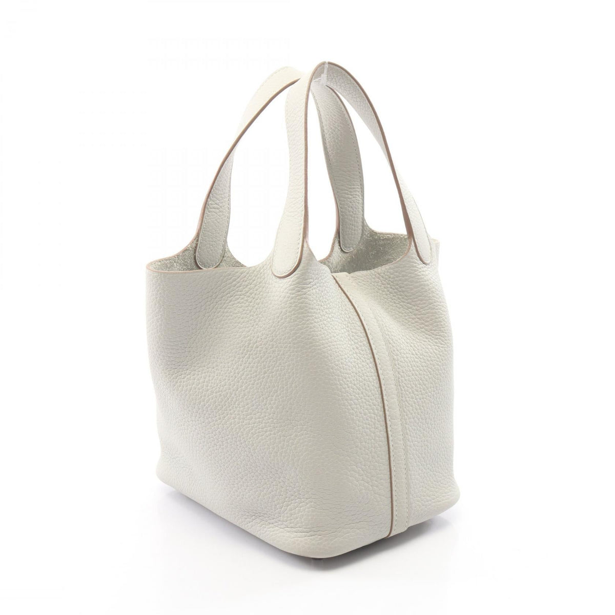 HERMES Picotin Lock PM HandbagPearl grey Pearl grey Gray Taurillon Clemence leather Taurillon Clemence 2101219927732