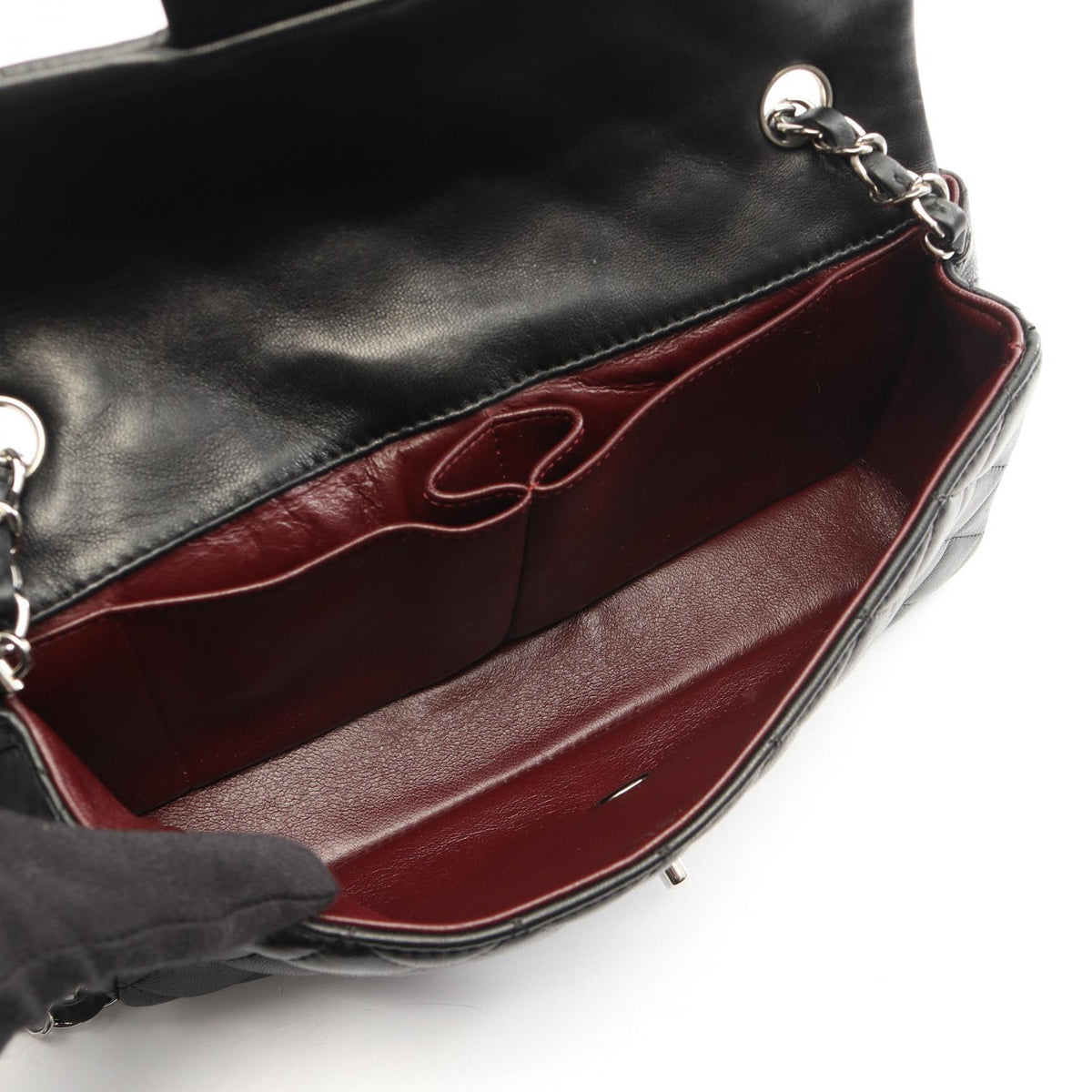 CHANEL Black Matelasse East West Lambskin (sheep leather) 2101219927770