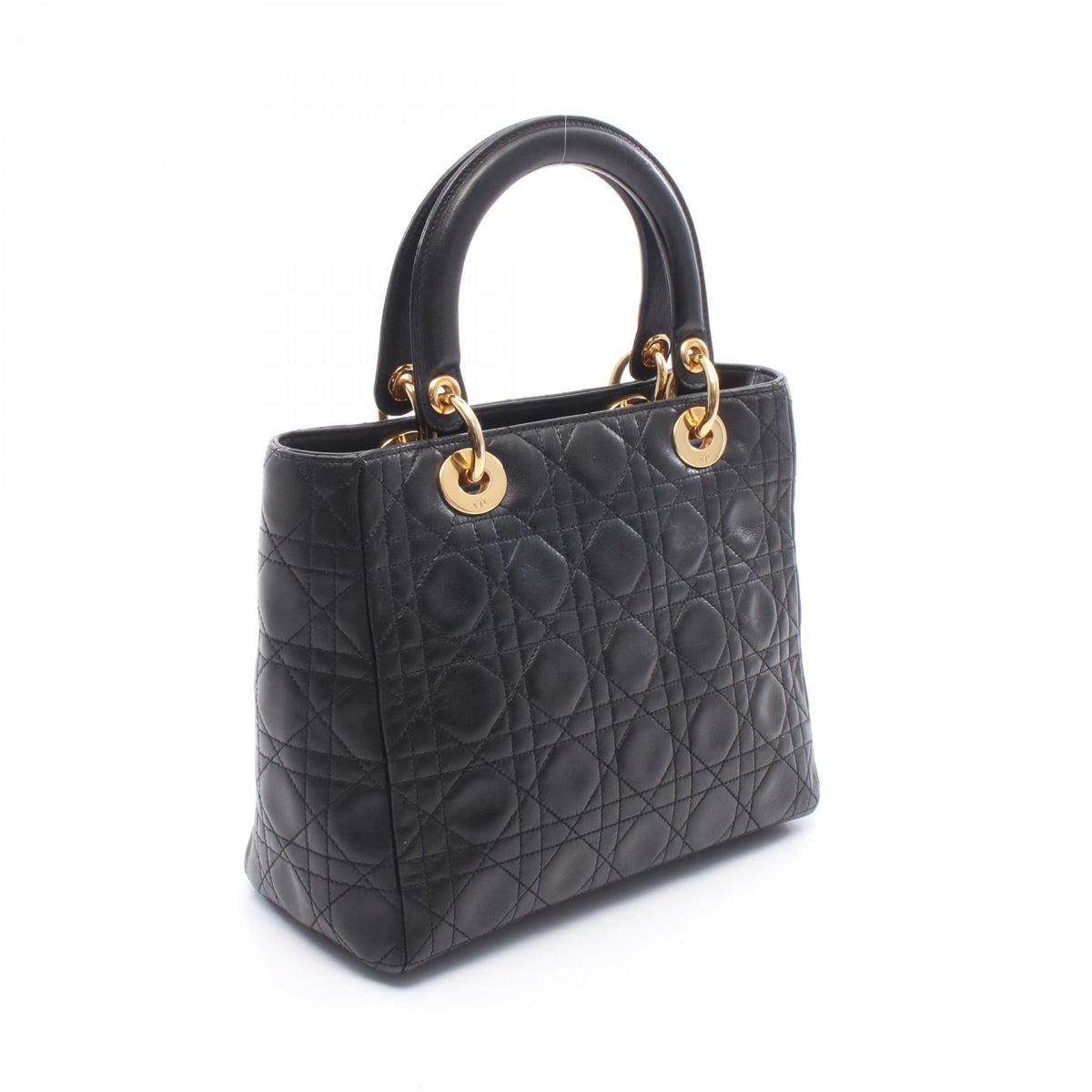 Dior LADY DIOR Christian Dior 2WAY Handbag Black leather M0565ONGE_M900 2101219927220