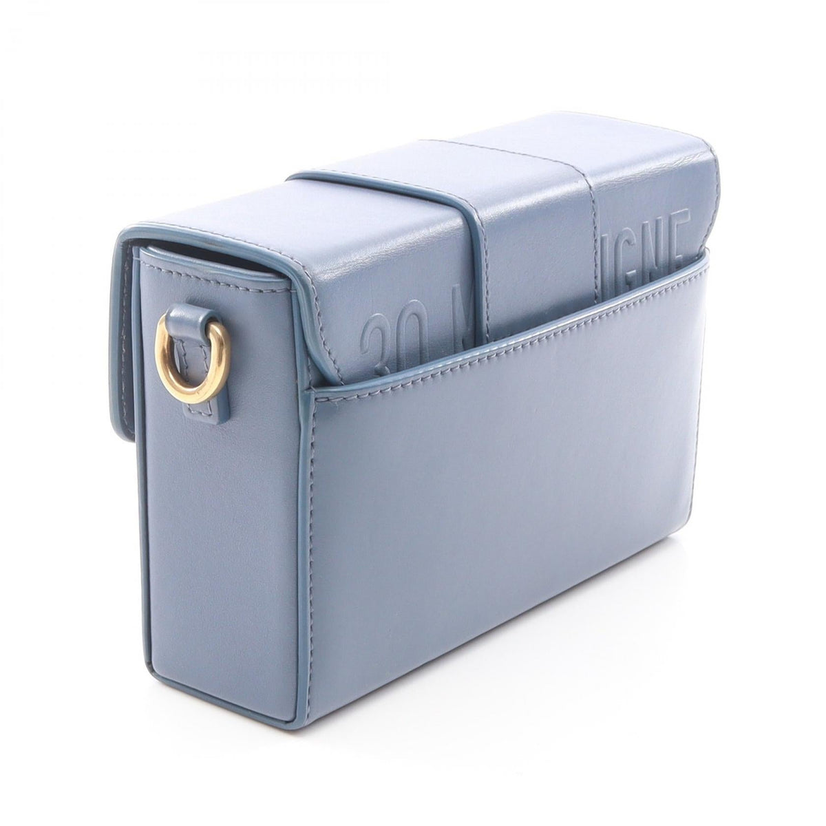 Dior 30 MONTAIGNE Shoulder Bag Blue leather 2101219925097