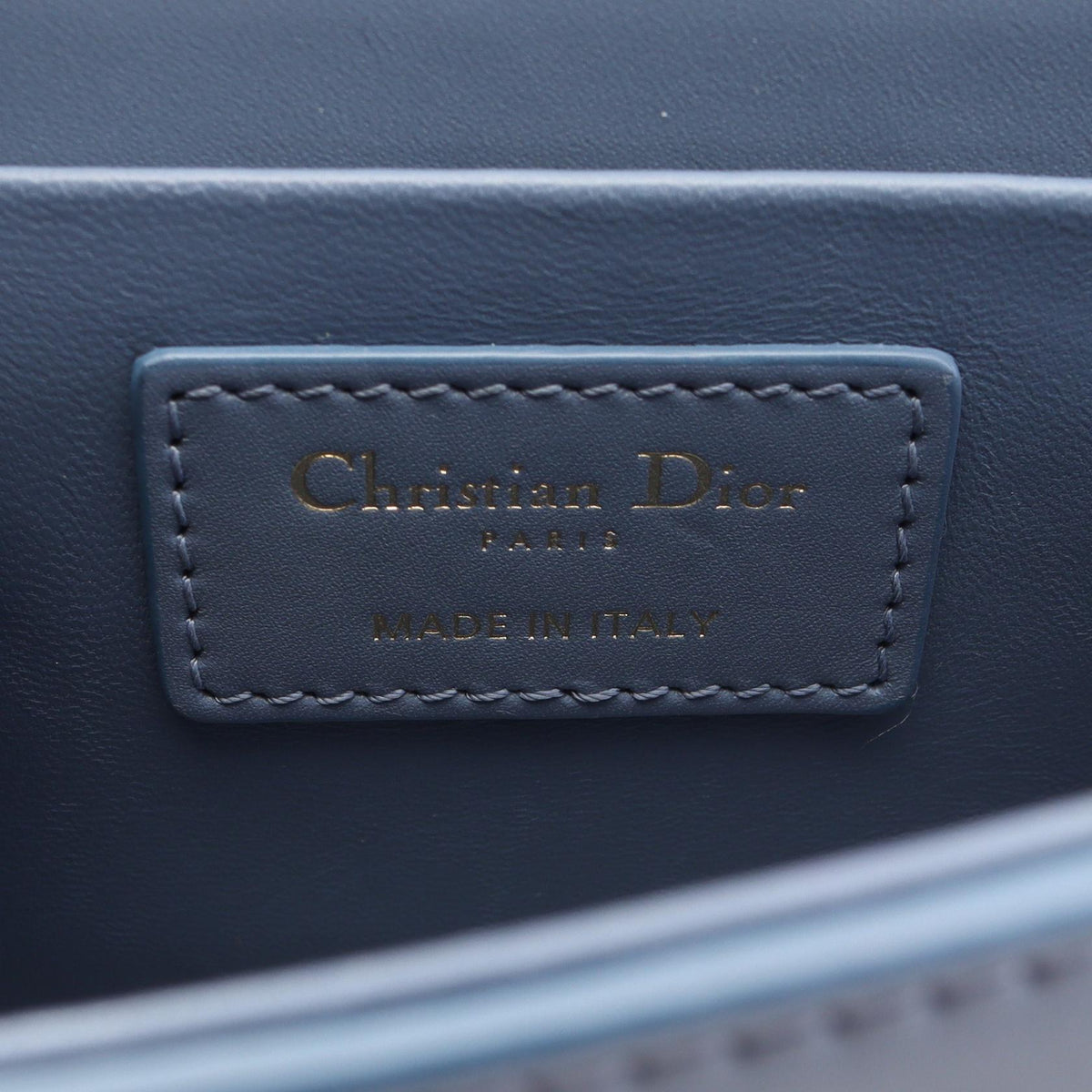 Dior 30 MONTAIGNE Shoulder Bag Blue leather 2101219925097