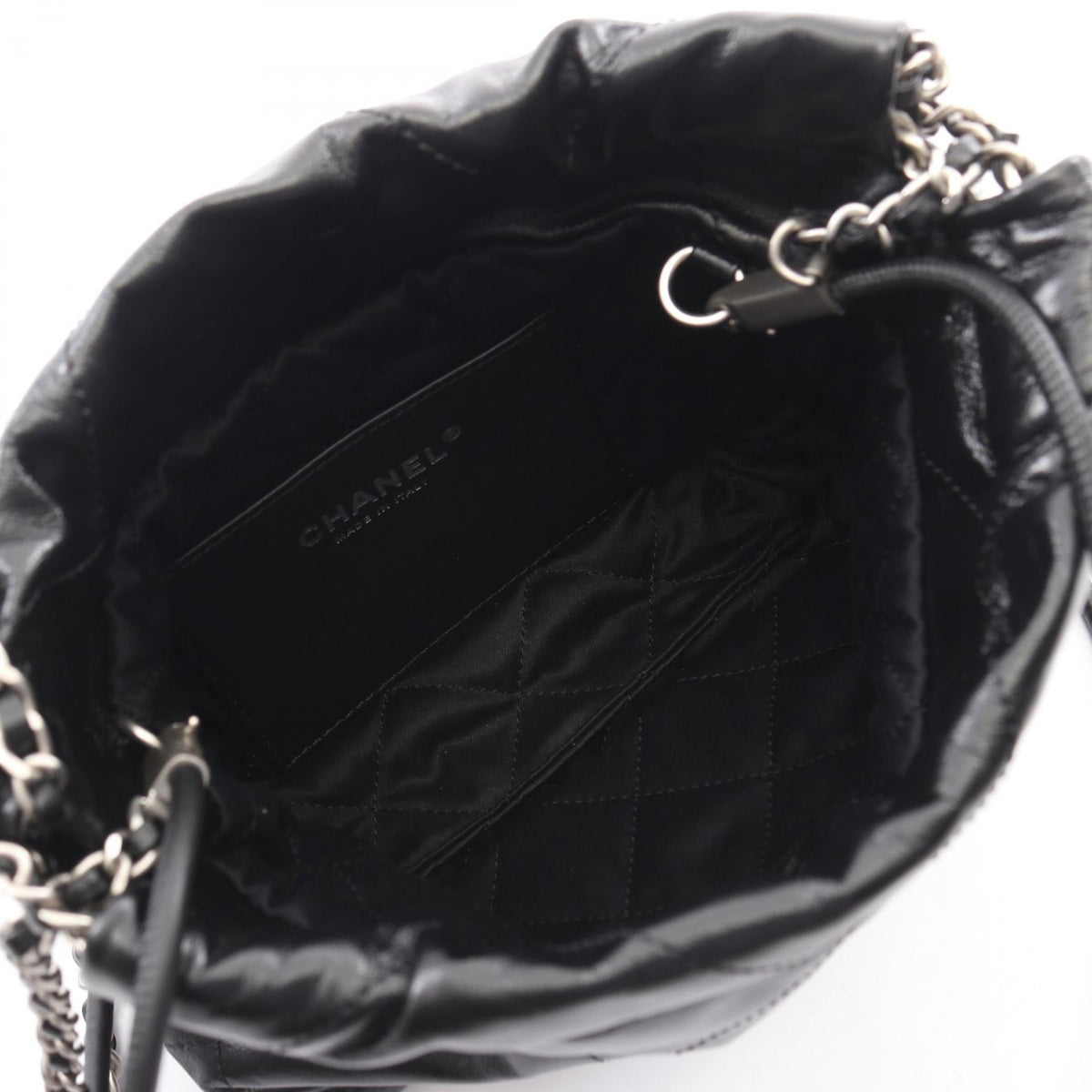 CHANEL Black CHANEL 22 Mini 2WAY leather AS3980 2120300051620
