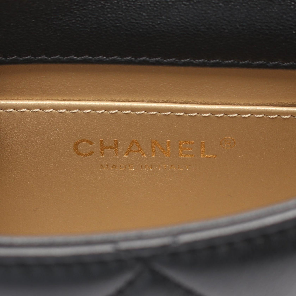 CHANEL Black Mini Matelasse Lambskin (sheep leather) 2120300051637
