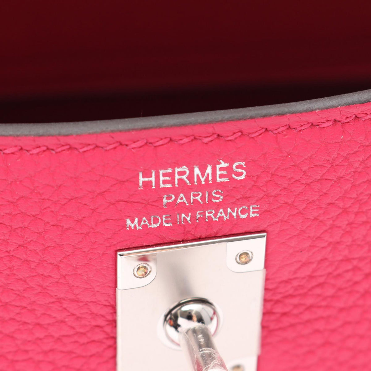 HERMES Kelly 25 Rose Mexico, internal stitching, 2-way Handbag Pink Togo leather Other Togo leather 2101219927619