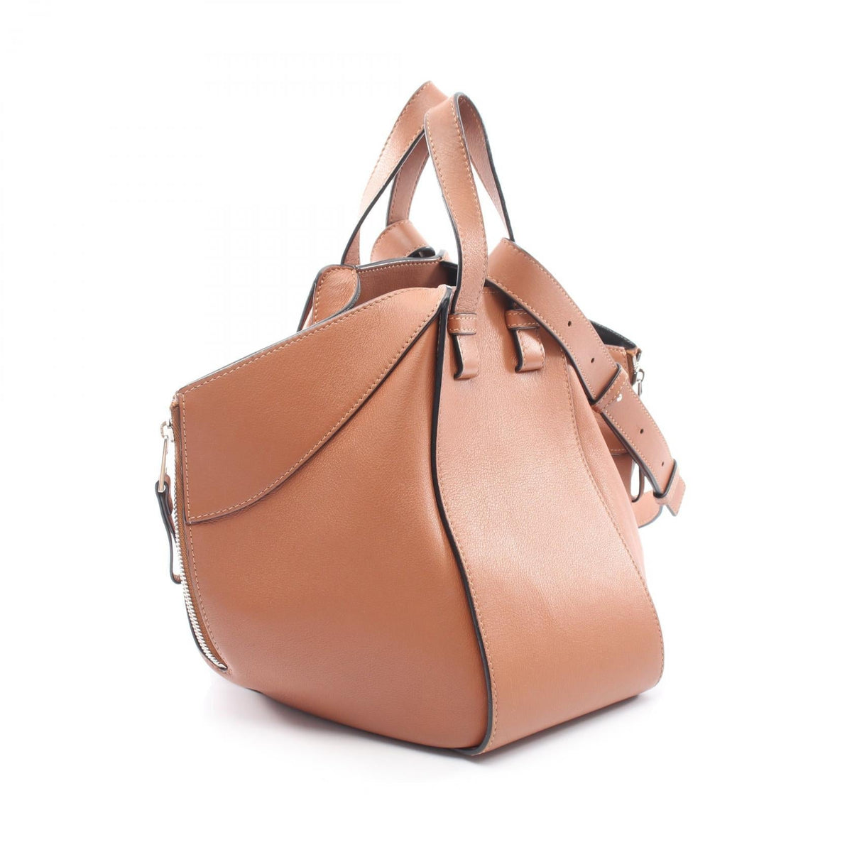 LOEWE HAMMOCK SMALL (2-Way Hammock) Handbag Brown leather 2101219923055