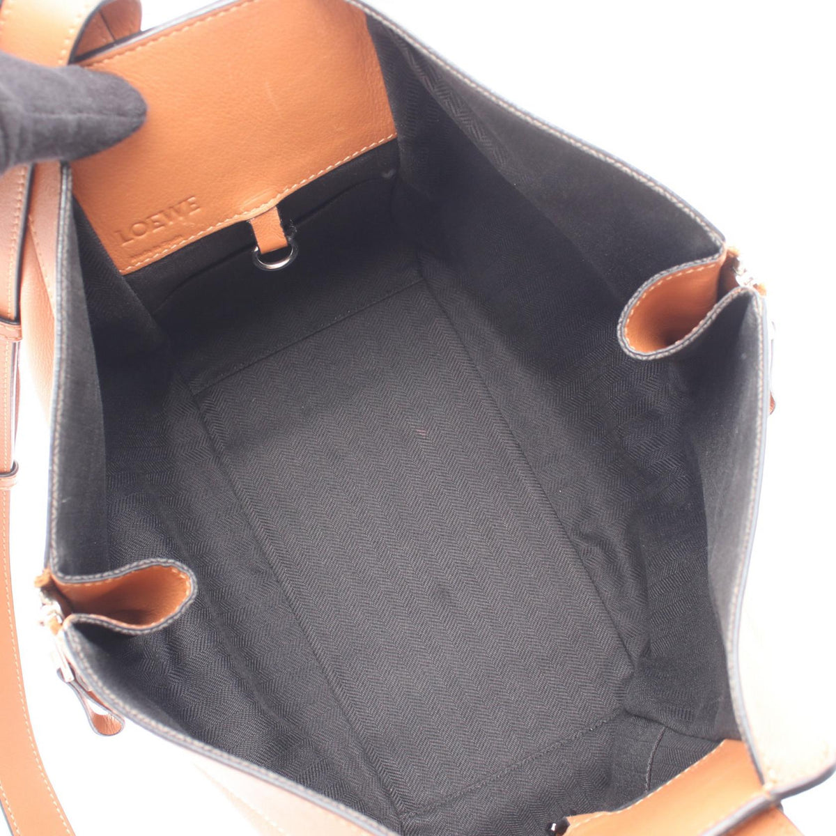 LOEWE HAMMOCK SMALL (2-Way Hammock) Handbag Brown leather 2101219923055