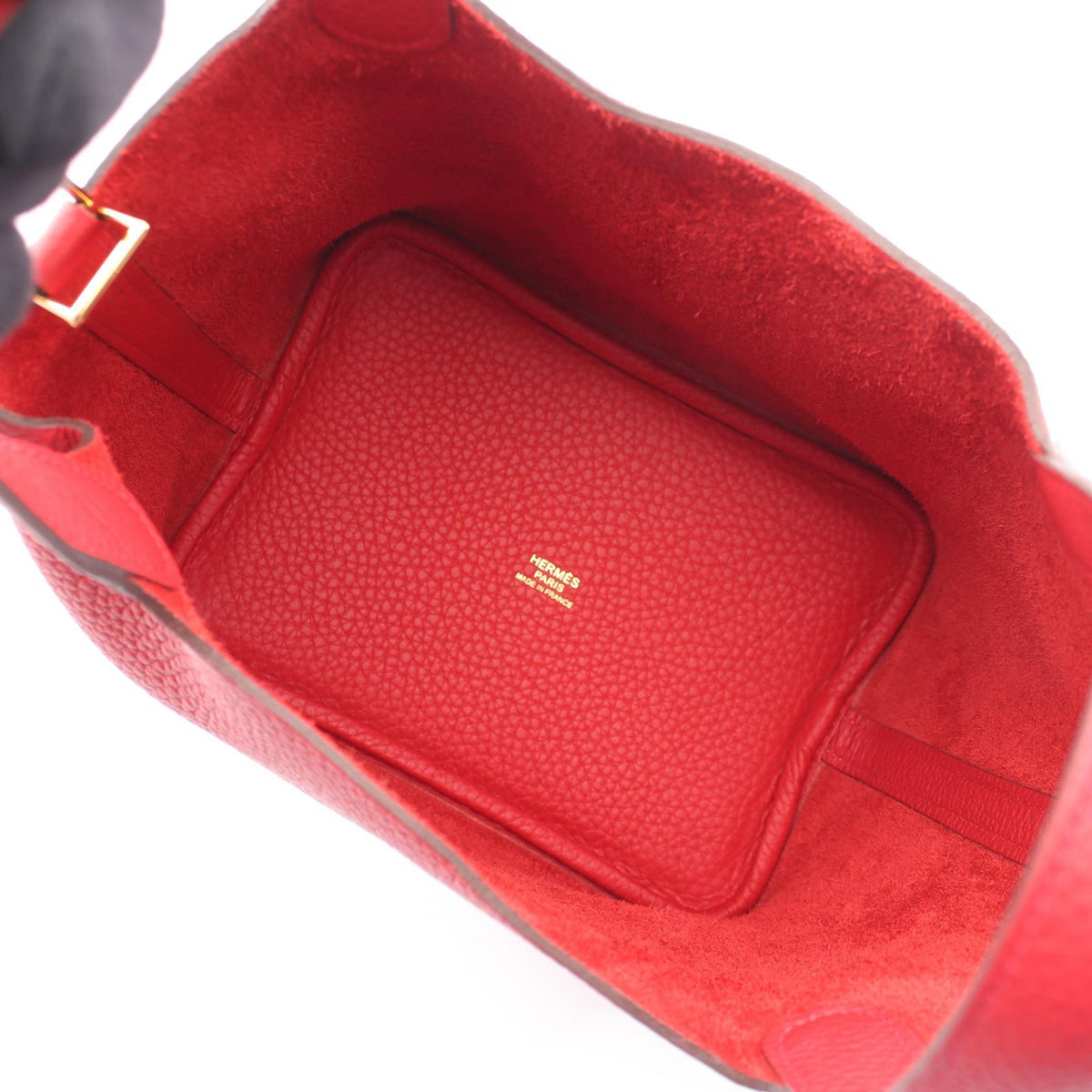 HERMES Picotin Lock PM HandbagVermillon Vermillon Red Taurillon Clemence leather Taurillon Clemence 2104102513425