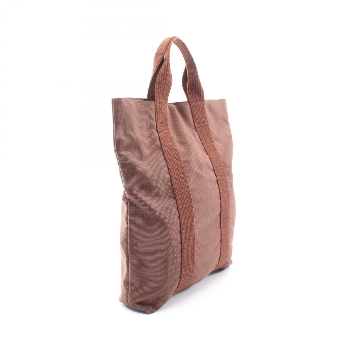 HERMES Herline Cabas Tote Bag Brown canvas Nylon canvas 2101219922515
