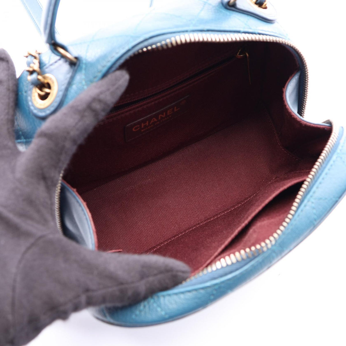 CHANEL Blue COCO Mark 2WAY leather 2101219922652