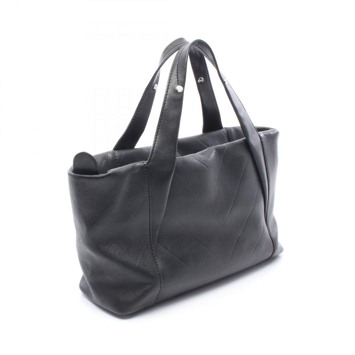 CHANEL Black COCO Mark leather 2101219922720