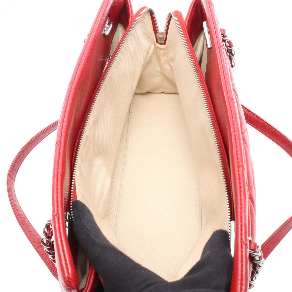 CHANEL Red Matelasse COCO Mark Grained Calfskin leather 2101219922713