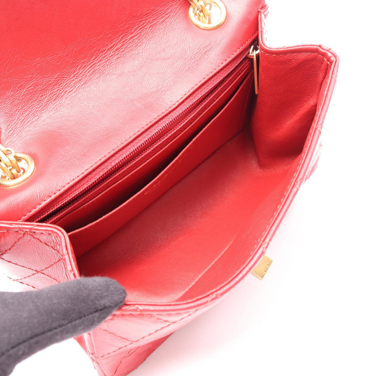 CHANEL Red 2.55 Calfskin (cowhide) AS0874 2106800632316