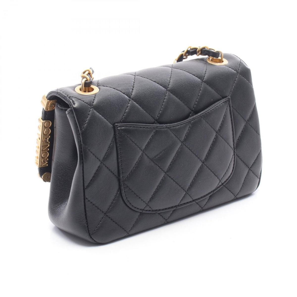 CHANEL Black Matelasse Mini Flap Bag Lambskin (sheep leather) AS3731 2106800632248